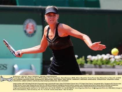 French Open 2012, Roland Garros, Paris, ITF Grand Slam Tennis Tournament , Maria Sharapova (RUS), Aktion, Einzelbild,