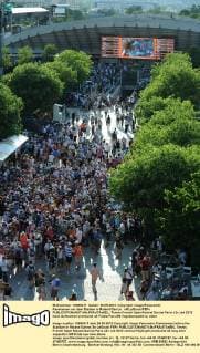 Fanmassen vor dem Stadion in Roland Garros xN.LeGouic FEPx 