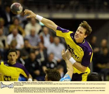 Handball HBL 1.BL 30.05.2012 Max Schmeling Halle Berlin Füchse Berlin geg TBV Lemgo Sven Sören CHRISTOPHERSEN 66 Füchse