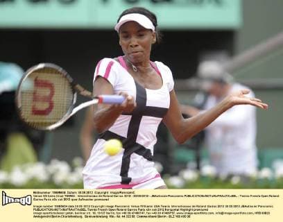 Venus Williams (Usa) TENNIS : Internationaux de Roland Garros 2012 - 30 05 2012 - JBAutissier Panoramic 