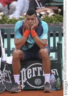 Jo Wilfried Tsonga (Fra) TENNIS : Internationaux de Roland Garros 2012 - 30 05 2012 - JBAutissier Panoramic 