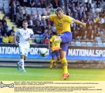 Göteborg - Länderspiel - Schweden - Island - Zlatan Ibrahimovic trifft zum 1:0 KP031002 
