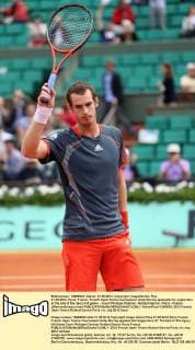 31.05.2012. Paris, France, French Open Tennis tournament. Andy Murray applauds his supporters at the end of the injury hit game- - Court Philippe Chatrier - Roland Garros - Paris - France xMartinxSerasxLimax  ActionPlus11284629