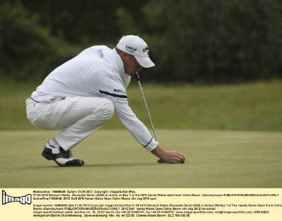 31.05.2012 Newport Wales. Alexander Noren (SWE) in action on Day 1 of the ISPS Handa Wales Open from Celtic Manor. xDavidxLloydx  ActionPlus11284648