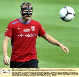 Michal Kadlec of Czech during training before the preparatory match against Hungary.Prague, Czech Republic on May 31, 2012. (CTKxPhoto VitxSimanek)  CTKPhoto835201205310840501