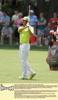 May 31 2012: Rickie Fowler watching his shot during the Memorial Golf Tournament first round of play at Muirfield Village Golf Course in Dublin, OH. GOLF: MAY 31 PGA Golf Herren - The Memorial Tournament Icon12053118 EDITORIAL USE ONLY