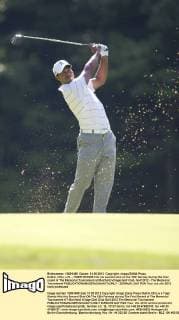 Dublin, Ohio, U.S. - TIGER WOODS hits his second shot on the 15th fairway during the first round of The Memorial Tournament at Muirfield Village Golf Club. Golf 2012 - The Memorial Tournament - ZUMAct5