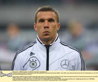 Fussball Leipzig 31.05.2012 Freundschaftsspiel Länderspiel EM Vorbereitung Deutschland (GER) - Israel (ISR) Lukas Podolski (Deutschland, No.10)