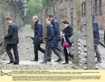 01.06.2012 - MEMBERS OF GERMAN NATIONAL TEAM DURING THE VISIT IN FORMER NAZI CAMP IN AUSCHWITZ - PHILIPP LAHM -  0J4162