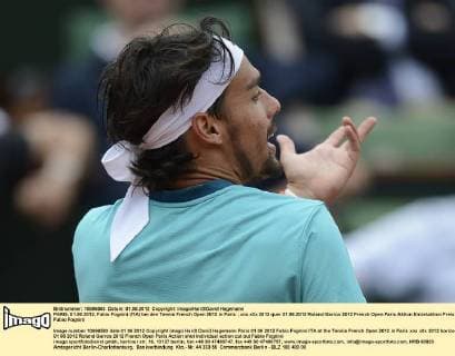 PARIS, 01.06.2012, Fabio Fognini (ITA) bei den Tennis French Open 2012 in Paris