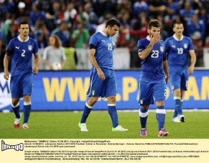 Zürich; 01 06 2012 Letzigrund Stadion 2011 2012 Football, Italien vs Russland; Andrea Barzagli - Antonio Nocerino 
