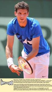Grigor Dimitrov, BUL, during first round of French Open 2012 in Paris; 28 05 2012 -