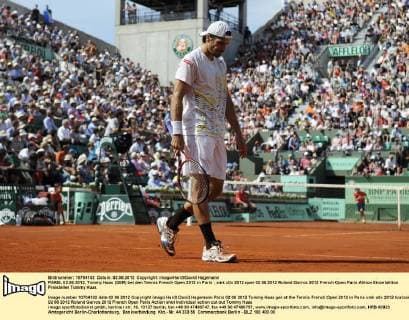 PARIS, 02.06.2012, Tommy Haas (GER) bei den Tennis French Open 2012 in Paris