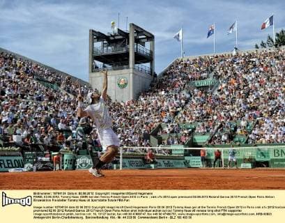 PARIS, 02.06.2012, Tommy Haas (GER) bei den Tennis French Open 2012 in Paris