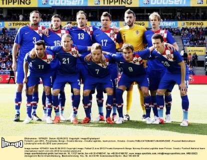 Fotball 2. juni 2012 , Privatkamp, Norge - Kroatia Norway - Croatia lagbilde , team picture , Kroatia - Croatia 