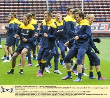 Stockholm Swedens national soccer team trains - KPkod 08002 