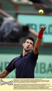 03.06.2012 Paris, France. Novak Djokovic in action on day 8 of the French Open Tennis from Roland Garros. xCraigxDoylex  ActionPlus11285834