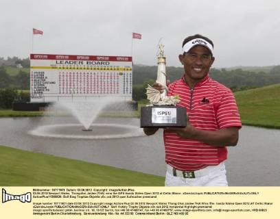 03.06.2012 Newport Wales. Thongchai Jaidee (THA) wins the ISPS Handa Wales Open 2012 at Celtic Manor. xDavidxLloydx  ActionPlus11285926
