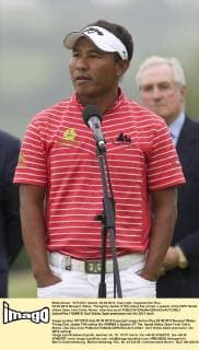 03.06.2012 Newport Wales. Thongchai Jaidee (THA) makes his winner s speech at the ISPS Handa Wales Open from Celtic Manor. xDavidxLloydx  ActionPlus11285976