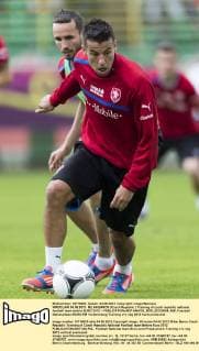 WROCLAW 04.06.2012 MILAN BAROS (Czech Republic ) Training of czech republic national football team before EURO 2012 --  BOR_20120604_486