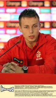 WARSZAWA 04.06.2012 - POLAND - FOOTBALL TEAM PRESS CONFERENCE IN WARSAW -- ADAM MATUSZCZYK -  120604PYK048