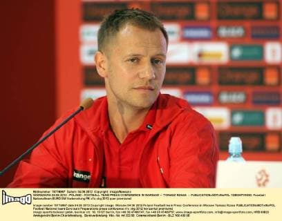 WARSZAWA 04.06.2012 - POLAND - FOOTBALL TEAM PRESS CONFERENCE IN WARSAW -- TOMASZ RZASA -  120604PYK050