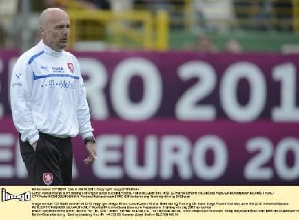 Czech coach Michal Bilek during training on Slask stadium.Poland, Vratislav, June 4th, 2012. (CTKxPhoto KaterinaxSulova)  CTKPhoto156201206040491501
