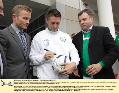 JACEK KARNOWSKI and ROBBIE KEANE EURO 2012, Sopot - welcome Ireland s national team -  FLUMI050612iri_28
