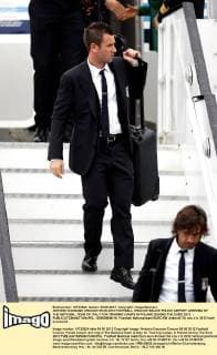 ANTONIO CASSANO CRACOW 05.06.2012 FOOTBALL CRACOW BALICE POLISH AIRPORT ARRIVING OF THE NATIONAL TEAM OF ITALY FOR TRAINING CAMPS IN POLAND DURING THE EURO 2012 -  120605MIN119