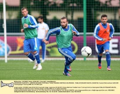 LEGIONOWO 05.06.2012 -- GREECE NATIONAL FOOTBALL TEAM TRAINING DIMITRIOS SALPINGIDIS -  0S3G0738