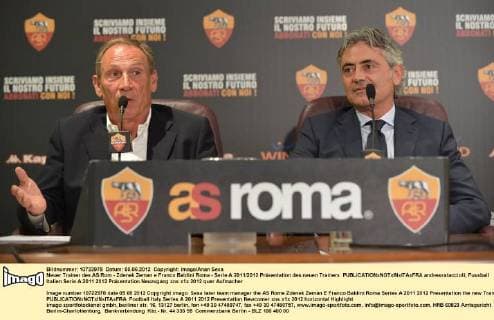 Neuer Trainer des AS Rom - Zdenek Zeman e Franco Baldini Roma - Serie A 2011 2012 Präsentation des neuen Trainers andreaxstaccioli