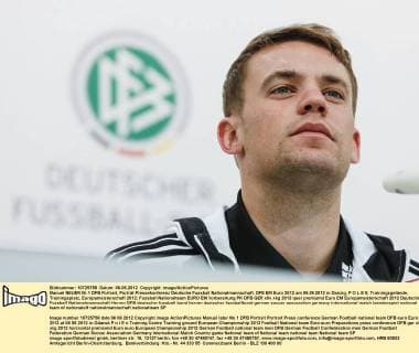 Manuel NEUER Nr.1 DFB Portrait, Porträt Pressekonferenz Deutsche Fussball Nationalmannschaft, DFB EM Euro 2012 am 06.06.2012 in Danzig, P O L E N, Trainingsgelände, Trainingsplatz, Europameisterschaft 2012