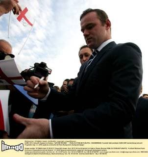 EURO 2012 Ankunft England in Krakau - WAYNE ROONEY -  120606MIN008