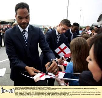 EURO 2012 Ankunft England in Krakau - JOLEON LESCOTT -  120606MIN023