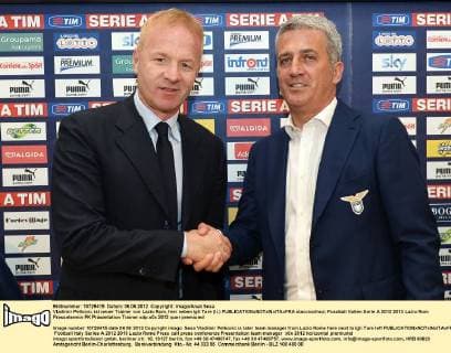 Vladimir Petkovic ist neuer Trainer von Lazio Rom, hier neben Igli Tare (li.) staccioxfnoz