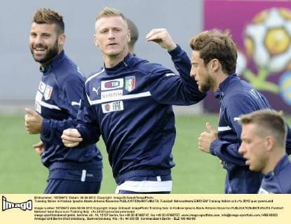 Training Italien in Krakau: Ignazio Abate-Antonio Nocerino 