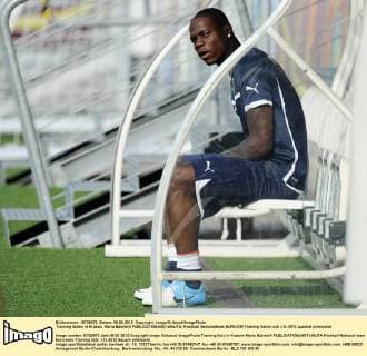 Training Italien in Krakau: Mario Balotelli 