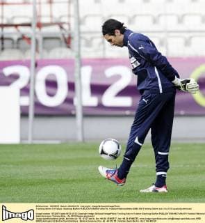 Training Italien in Krakau: Gianluigi Buffon 