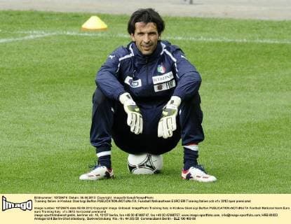 Training Italien in Krakau: Gianluigi Buffon 