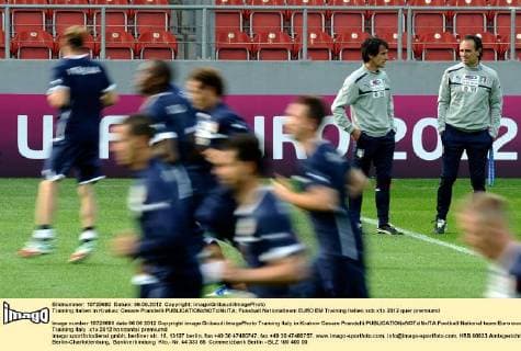 Training Italien in Krakau: Cesare Prandelli 