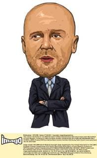 This cartoon illustration for the UEFA European Football Championship 2012 shows head coach Michal Bilek of Czech Republic. Cartoons for UEFA European Football Championship 2012  20120521_40445
