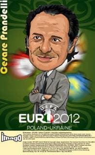 This cartoon illustration for the UEFA European Football Championship 2012 shows head coach Cesare Prandelli of Italy. Cartoons for UEFA European Football Championship 2012  20120521_40447