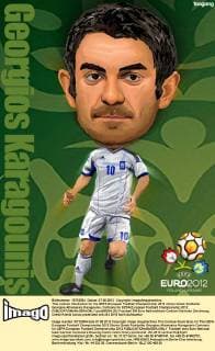 This cartoon illustration for the UEFA European Football Championship 2012 shows Greek footballer Georgios Athanasios Karagounis. Cartoons for UEFA European Football Championship 2012  pau656694_05