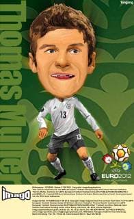 This cartoon illustration for the UEFA European Football Championship 2012 shows German footballer Thomas Müller. Cartoons for UEFA European Football Championship 2012  pau656694_11