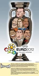 This cartoon illustration for the UEFA European Football Championship. Cartoons for UEFA European Football Championship 2012  pau659730_01