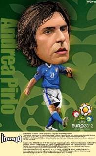 This cartoon illustration for the UEFA European Football Championship 2012 shows Italian footballer Andrea Pirlo. Cartoons for UEFA European Football Championship 2012  pau656694_13