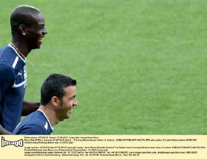 Mario BALOTELLI, Antonio DI NATALE (Italia) - Training Nationalteam Italien in Krakow - allexsabba