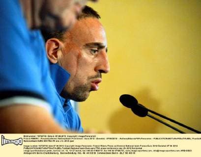 Franck RIBERY - Pressekonferenz Nationalteam Frankreich - Euro 2012 - Donetsk - 07 06 2012 - AnthonyBibardxFEPxPanoramic - 