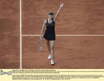 PARIS, 07.06.2012, Maria Sharapova (RUS) bei den Tennis French Open 2012 in Paris