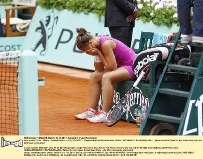 Sara Errani (ITA) TENNIS : Roland Garros - J12 - 07 06 2012 GwendolineLeGoff Panoramic 